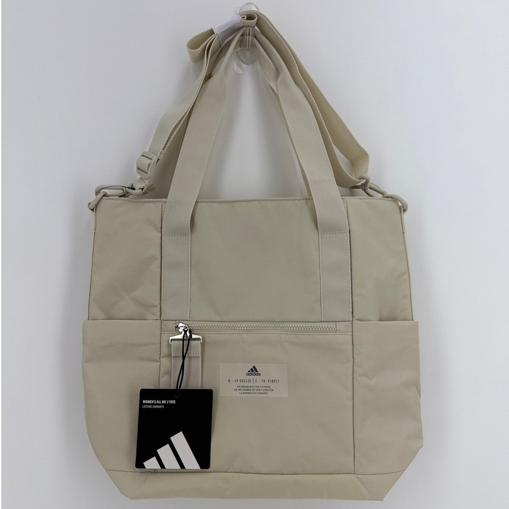 Adidas All Me 2 Tote Bag Alumina Beige Womens Shoulder Gym Bag IU9269 NEW‎